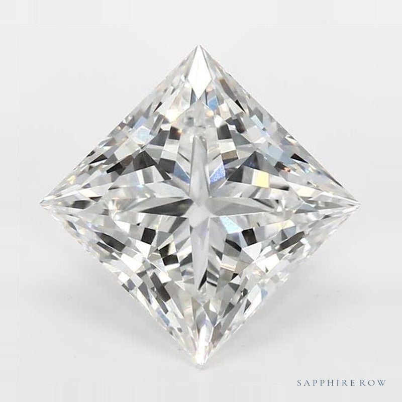 4.03 ct lab-grown diamond, square cut | Sapphire Row · cut7
