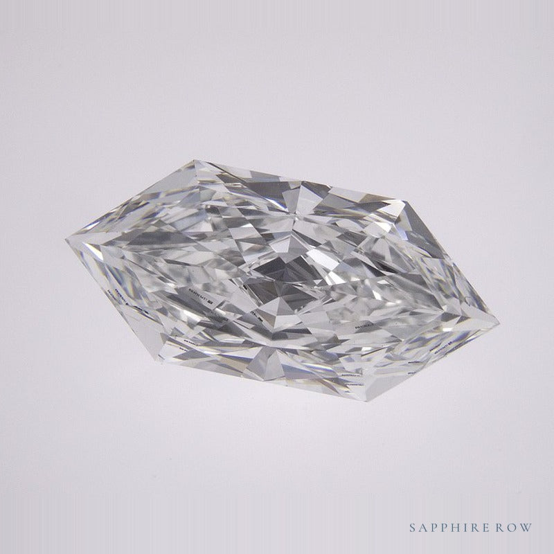 4.02 ct lab-grown diamond, elongated hexagon cut | Sapphire Row · cut7