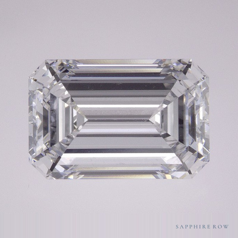 4.02 ct lab-grown diamond, emerald cut | Sapphire Row · cut6