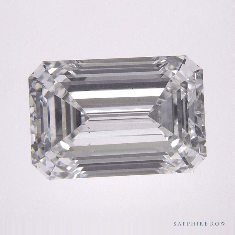 4.02 ct lab-grown diamond, emerald cut | Sapphire Row · cut6