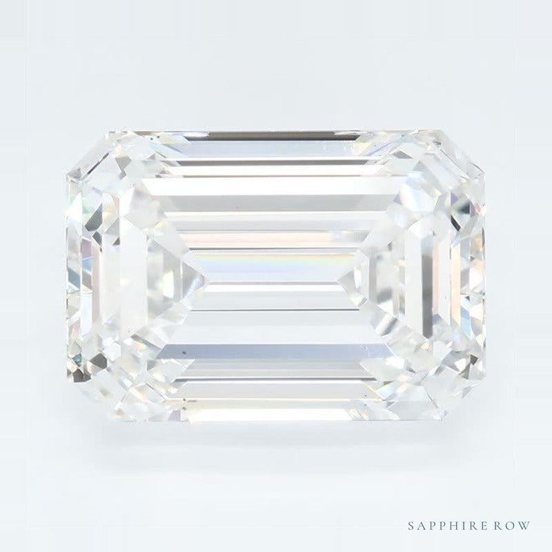 4.01 ct lab-grown diamond, emerald cut | Sapphire Row · cut6