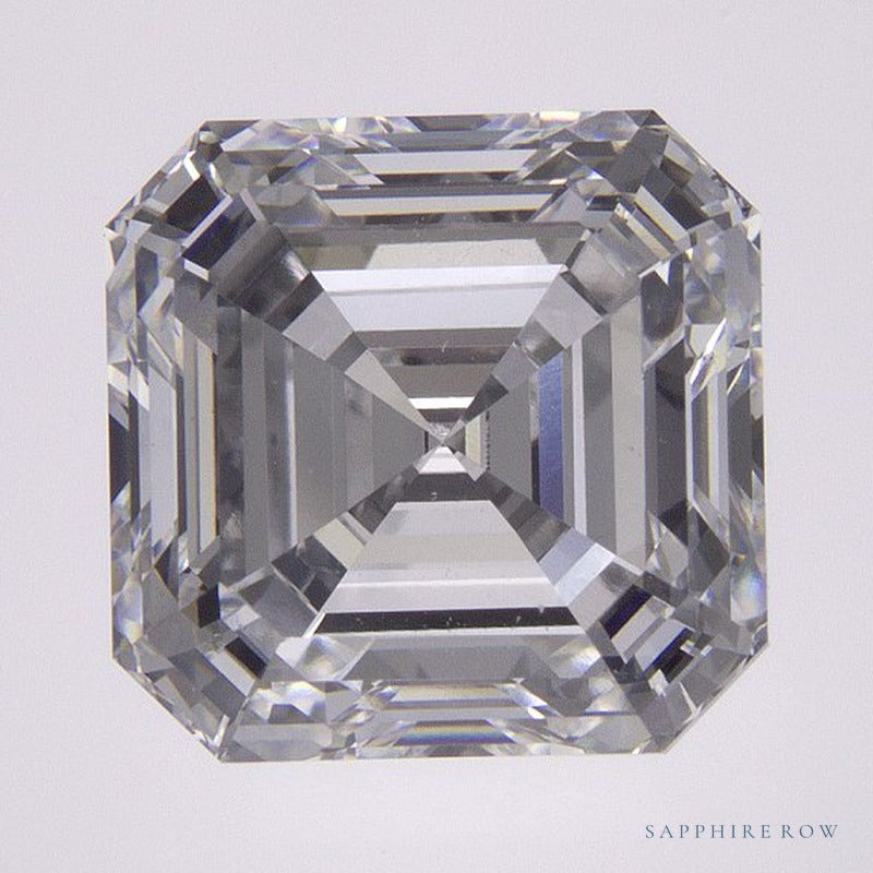 4.00 ct lab-grown diamond, asscher cut | Sapphire Row · cut7