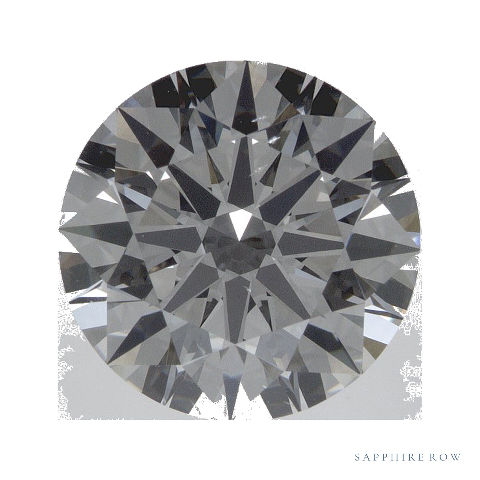 3.97 ct lab-grown diamond, round cut | Sapphire Row · cut4