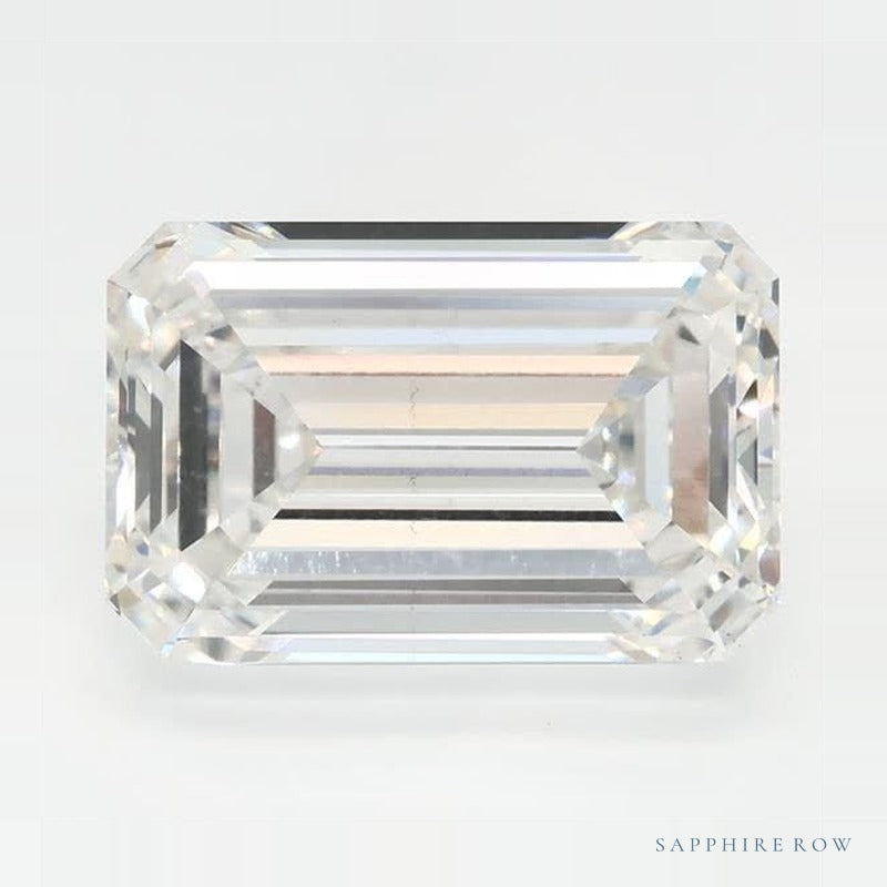3.91 ct lab-grown diamond, emerald cut | Sapphire Row · cut6