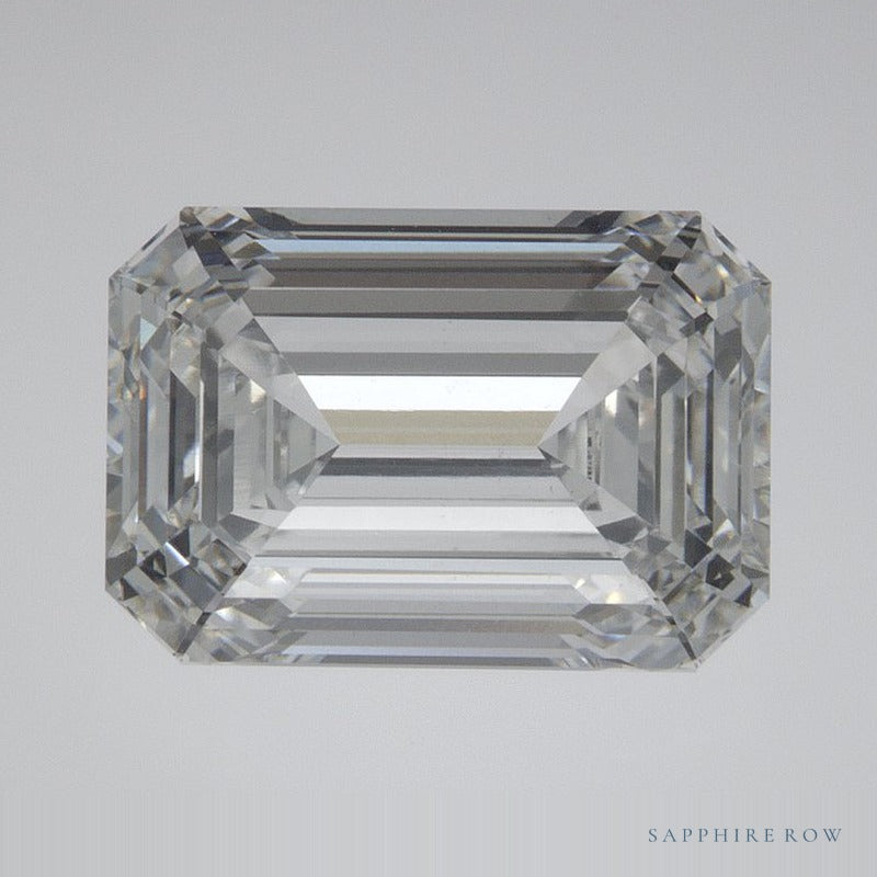 3.89 ct lab-grown diamond, emerald cut | Sapphire Row · cut6
