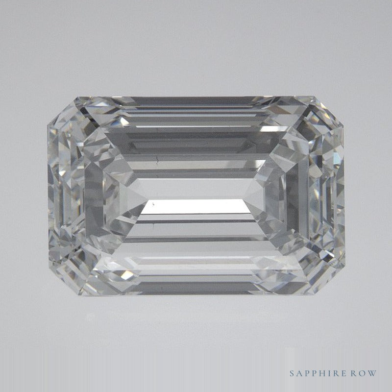 3.87 ct lab-grown diamond, emerald cut | Sapphire Row · cut6