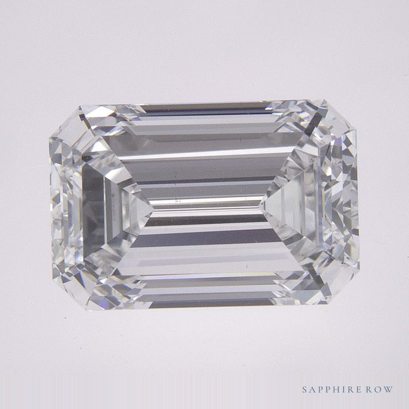 3.86 ct lab-grown diamond, emerald cut | Sapphire Row · cut6