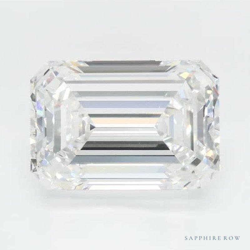 3.85 ct lab-grown diamond, emerald cut | Sapphire Row · cut6