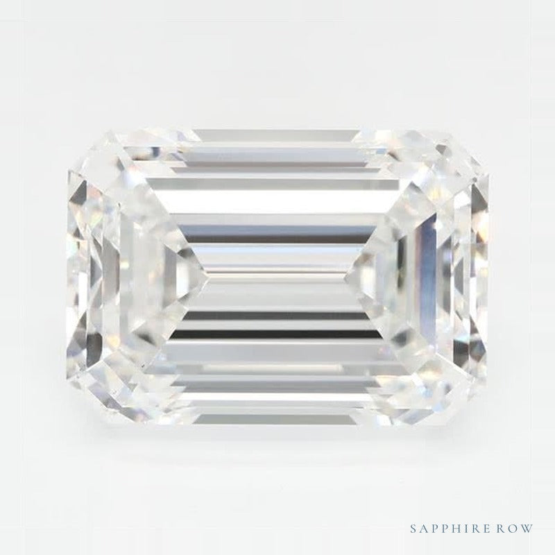 3.82 ct lab-grown diamond, emerald cut | Sapphire Row · cut7