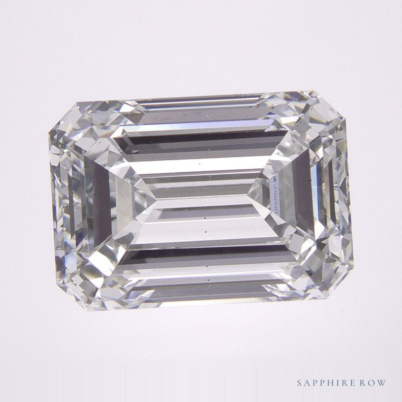 3.82 ct lab-grown diamond, emerald cut | Sapphire Row · cut7