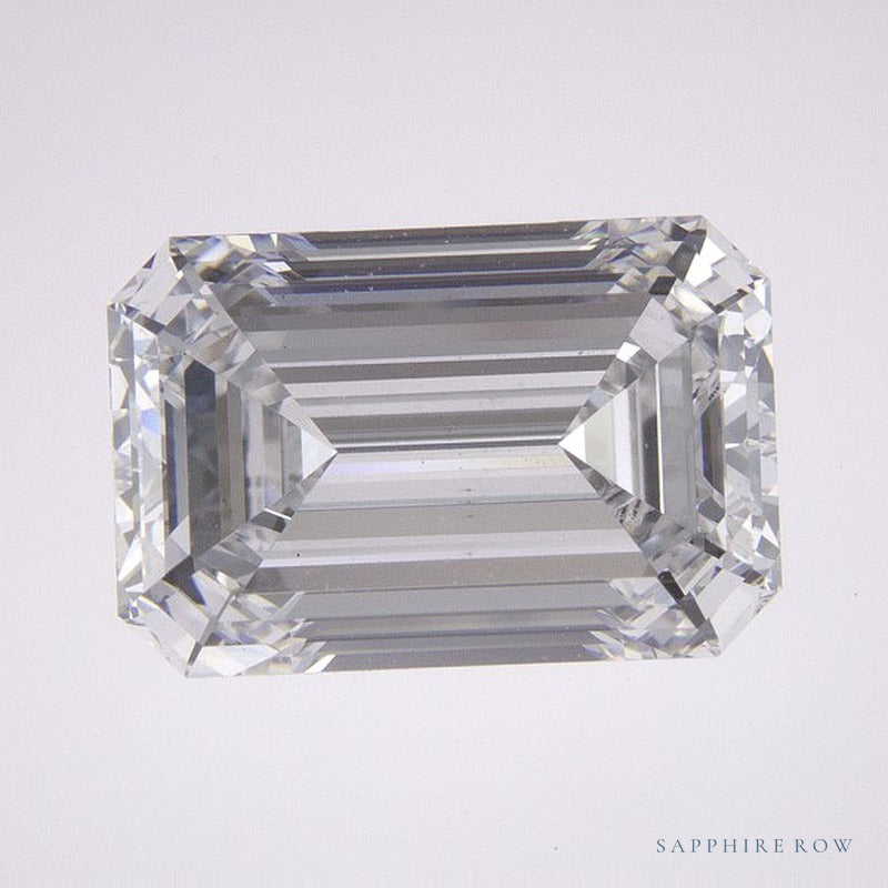 3.78 ct lab-grown diamond, emerald cut | Sapphire Row · cut6