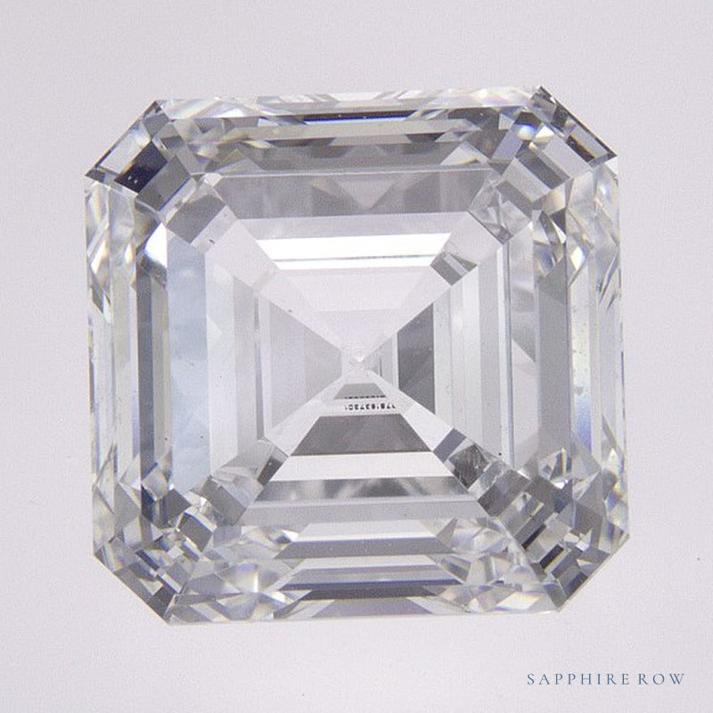 3.77 ct lab-grown diamond, asscher cut | Sapphire Row · cut7