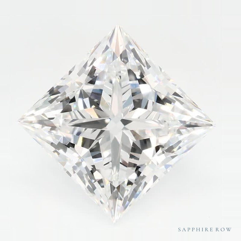 3.75 ct lab-grown diamond, square cut | Sapphire Row · cut7