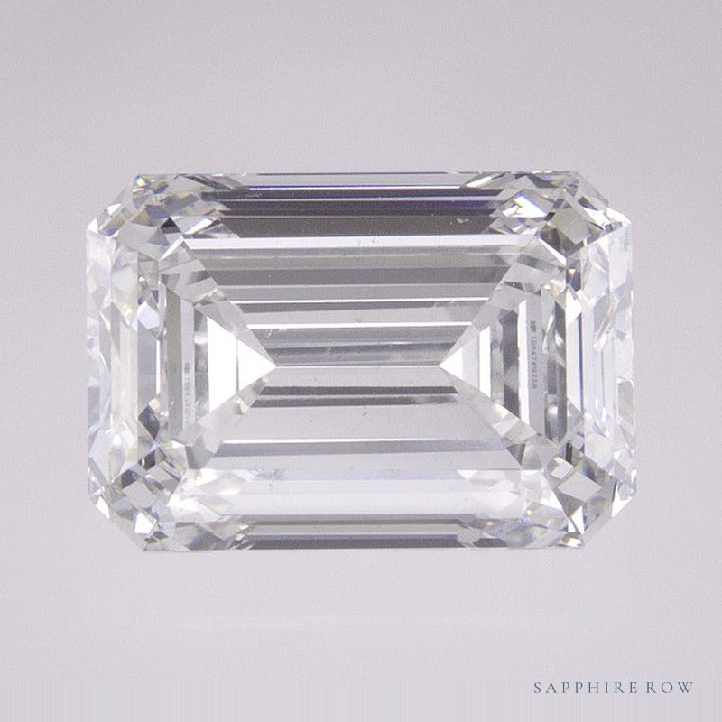 3.75 ct lab-grown diamond, emerald cut | Sapphire Row · cut6