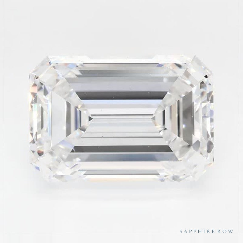3.73 ct lab-grown diamond, emerald cut | Sapphire Row · cut7