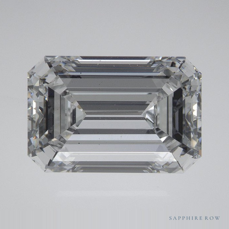 3.72 ct lab-grown diamond, emerald cut | Sapphire Row · cut6