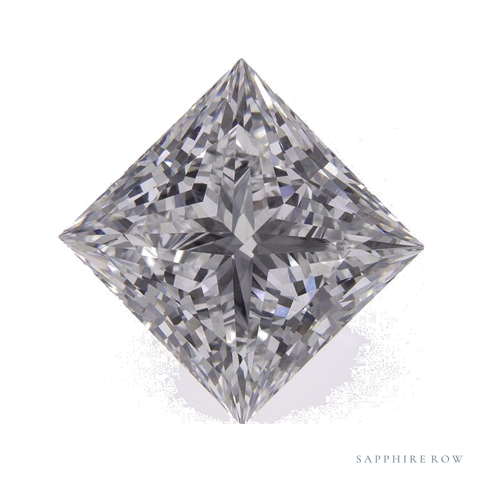 3.71 ct lab-grown diamond, square cut | Sapphire Row · cut4