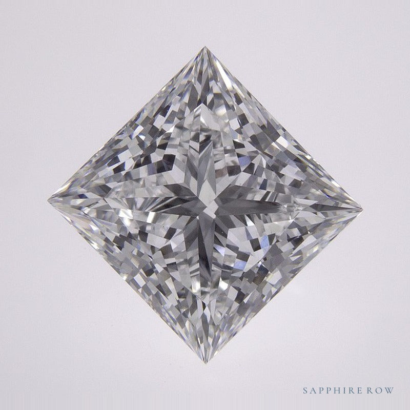3.71 ct lab-grown diamond, square cut | Sapphire Row · cut7