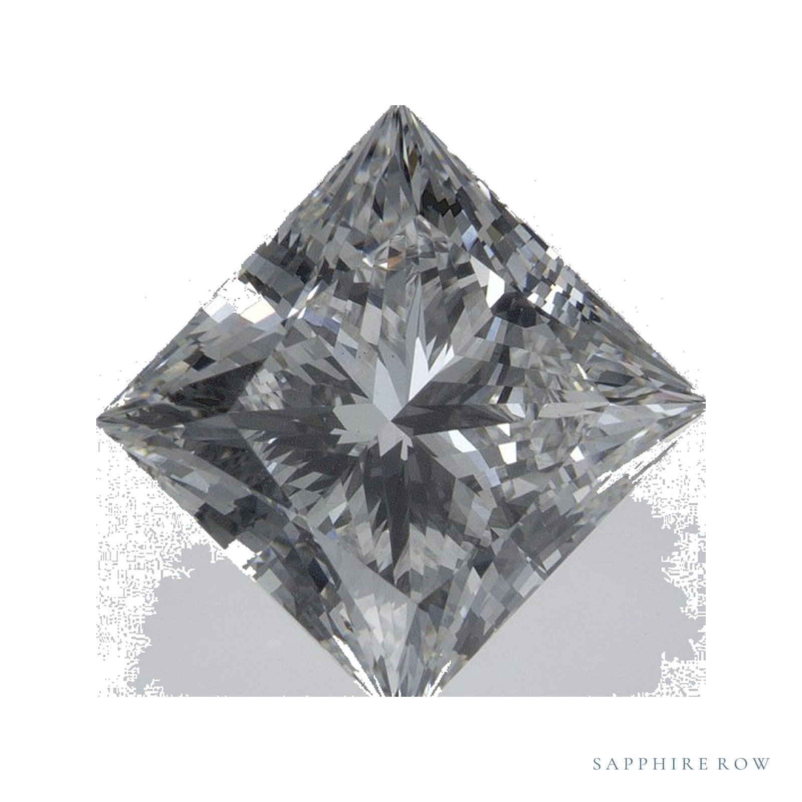 3.71 ct lab-grown diamond, square cut | Sapphire Row · cut4