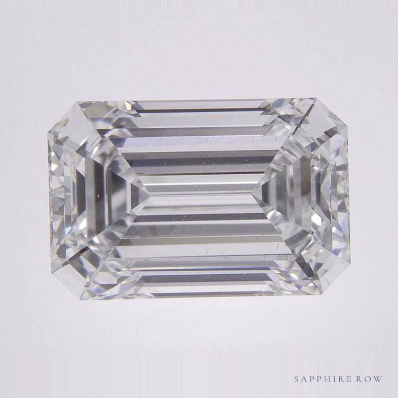 3.70 ct lab-grown diamond, emerald cut | Sapphire Row · cut7