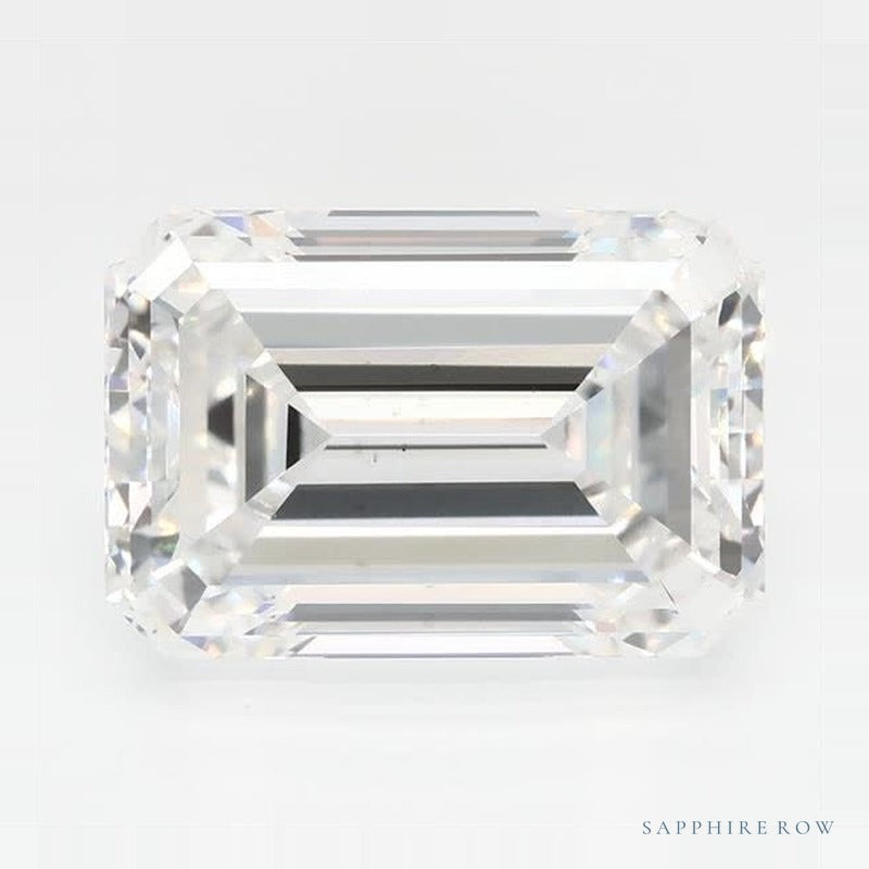 3.69 ct lab-grown diamond, emerald cut | Sapphire Row · cut6