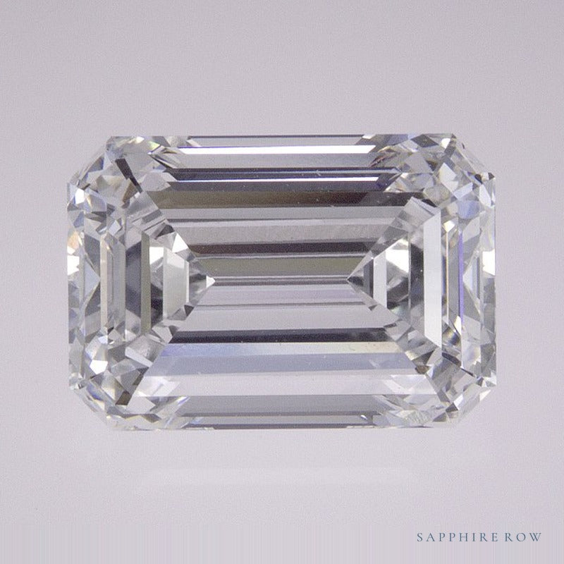 3.61 ct lab-grown diamond, emerald cut | Sapphire Row · cut7