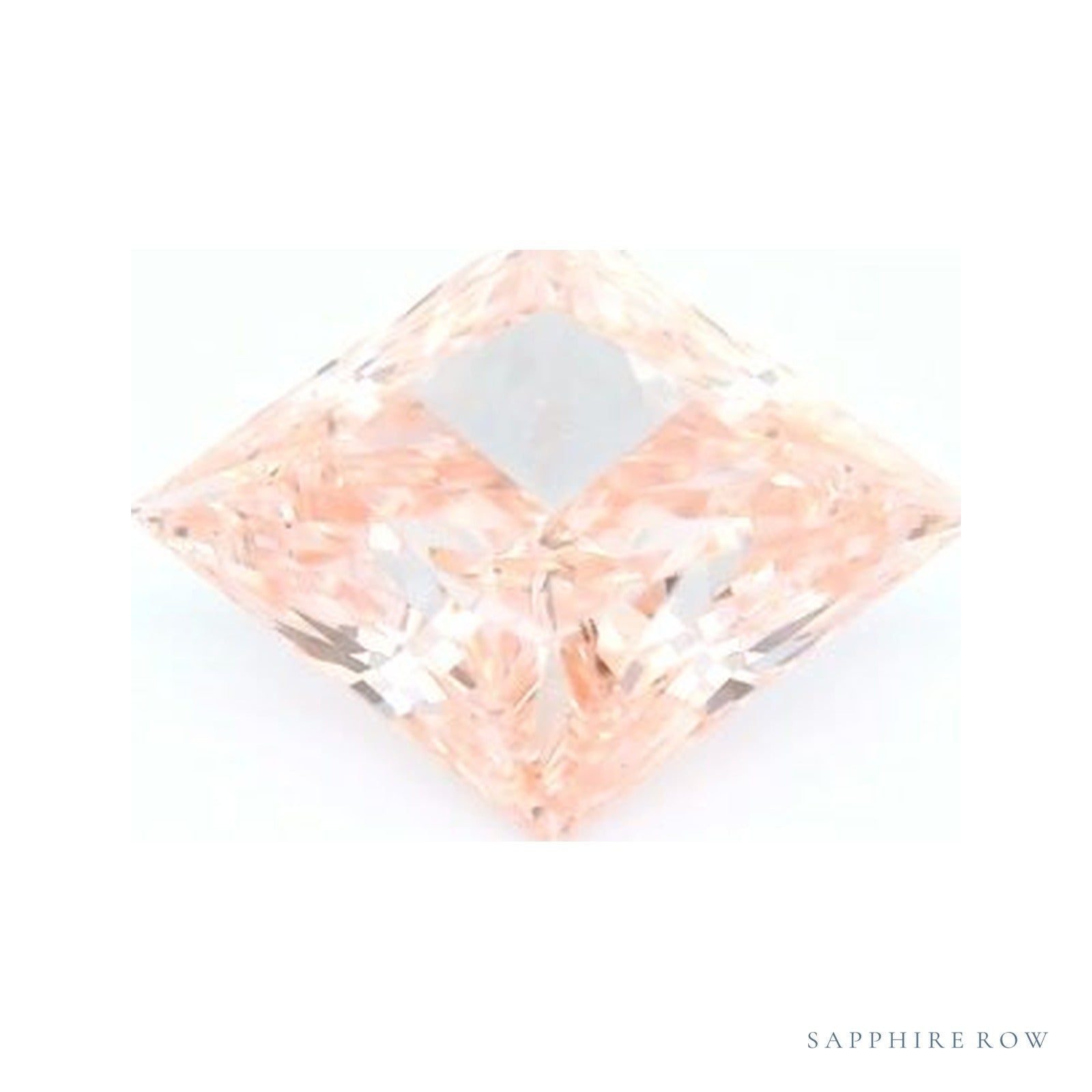 3.58 ct lab-grown fancy vivid pink diamond, square cut | Sapphire Row · cut4