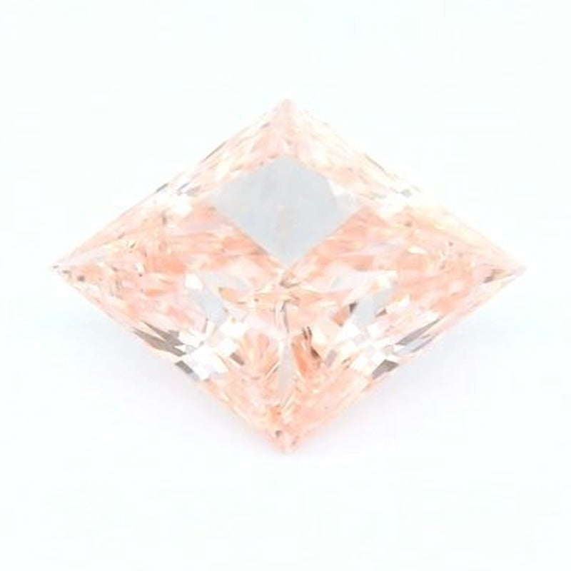 3.58 ct lab-grown fancy vivid pink diamond, square cut | Sapphire Row · cut7