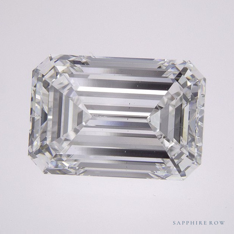 3.59 ct lab-grown diamond, emerald cut | Sapphire Row · cut6