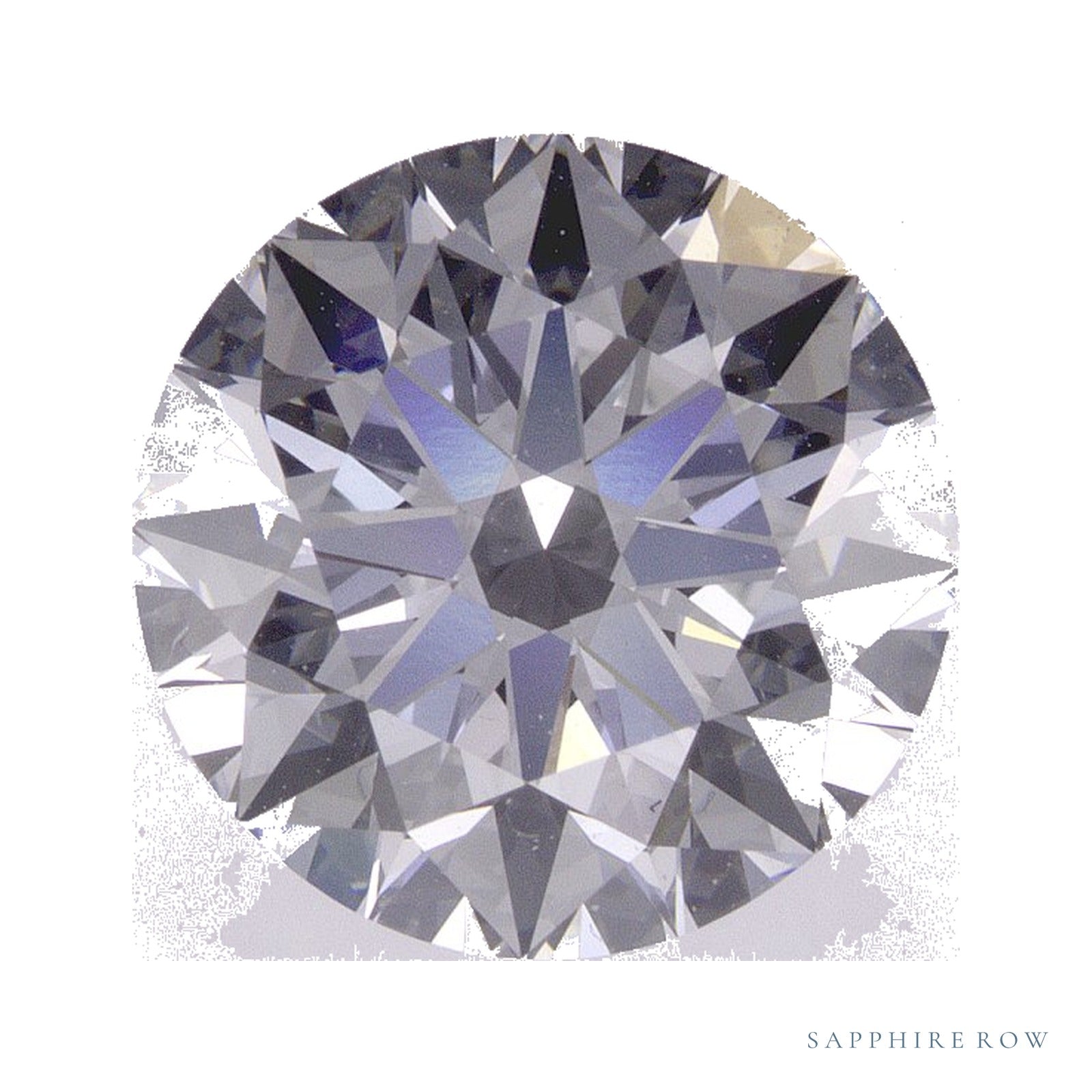 3.55 ct lab-grown diamond, round cut | Sapphire Row · cut4