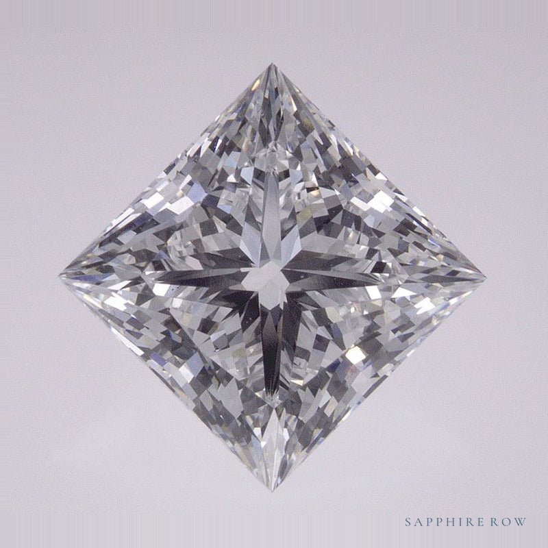 3.49 ct lab-grown diamond, square cut | Sapphire Row · cut7
