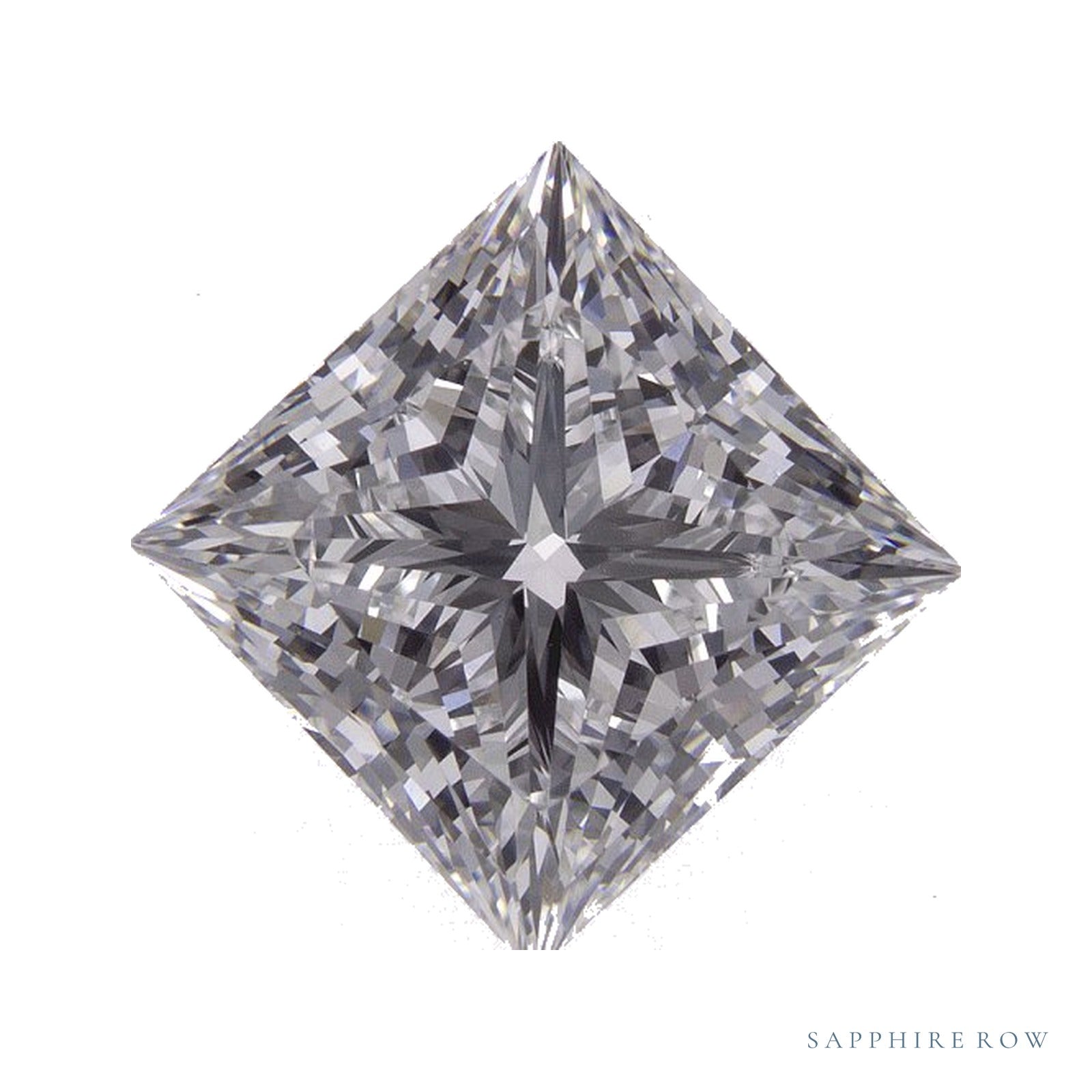 3.43 ct lab-grown diamond, square cut | Sapphire Row · cut4
