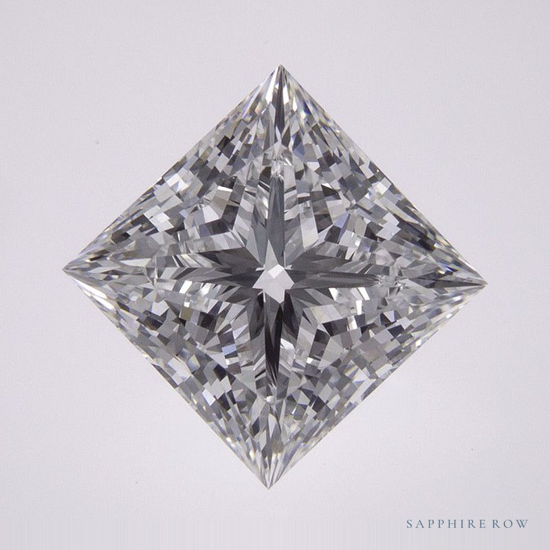 3.43 ct lab-grown diamond, square cut | Sapphire Row · cut7