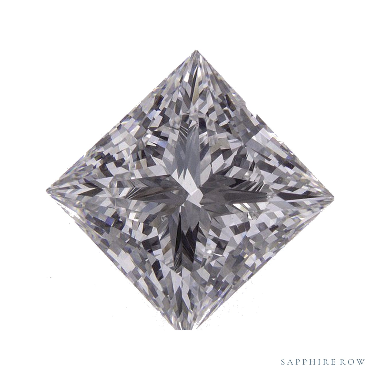 3.41 ct lab-grown diamond, square cut | Sapphire Row · cut4