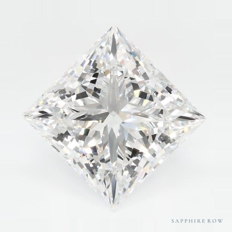 3.40 ct lab-grown diamond, square cut | Sapphire Row · cut7