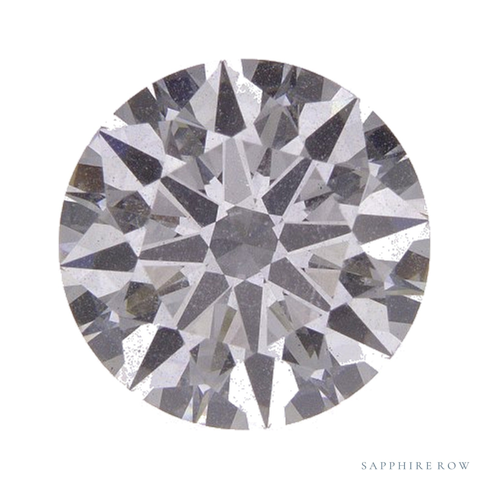3.40 ct lab-grown diamond, round cut | Sapphire Row · cut4