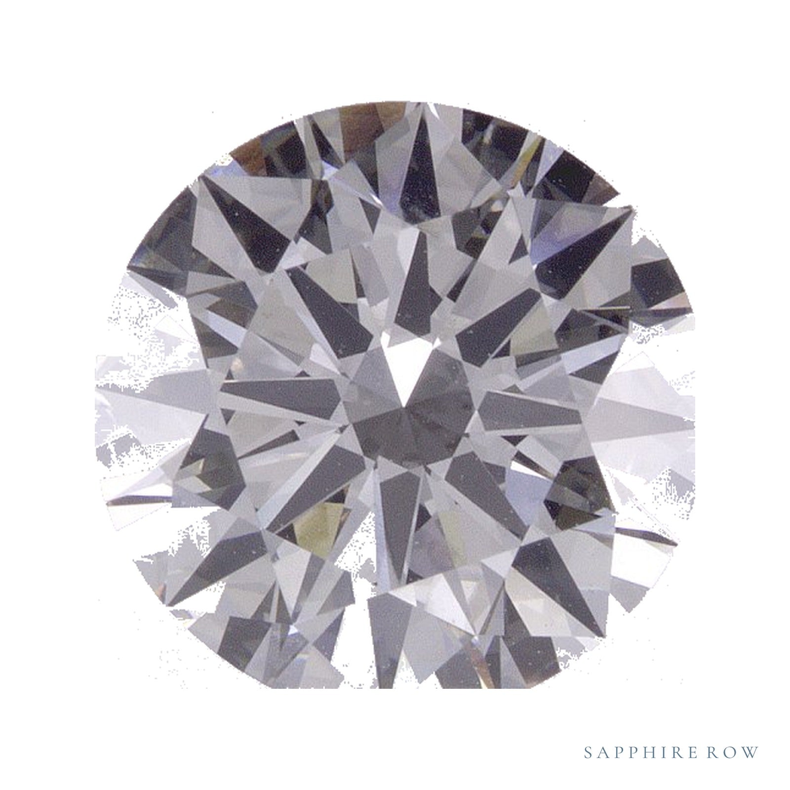 3.34 ct lab-grown diamond, round cut | Sapphire Row · cut4