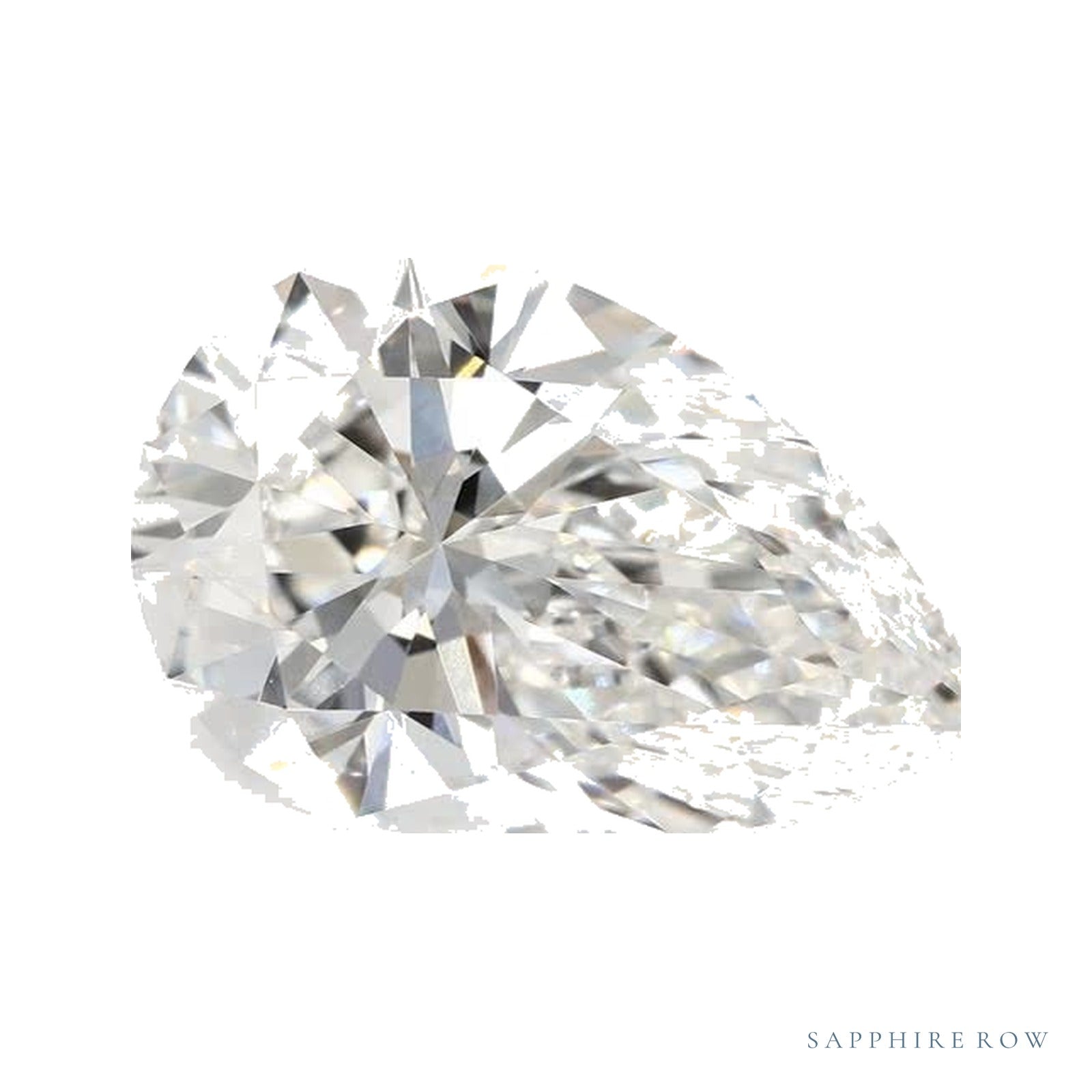 3.32 ct lab-grown diamond, pear cut | Sapphire Row · cut4