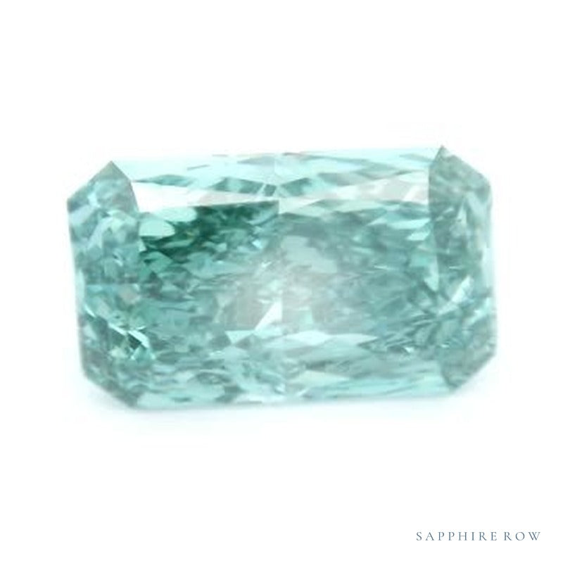 3.30 ct lab-grown fancy vivid green diamond, radiant cut | Sapphire Row · cut7