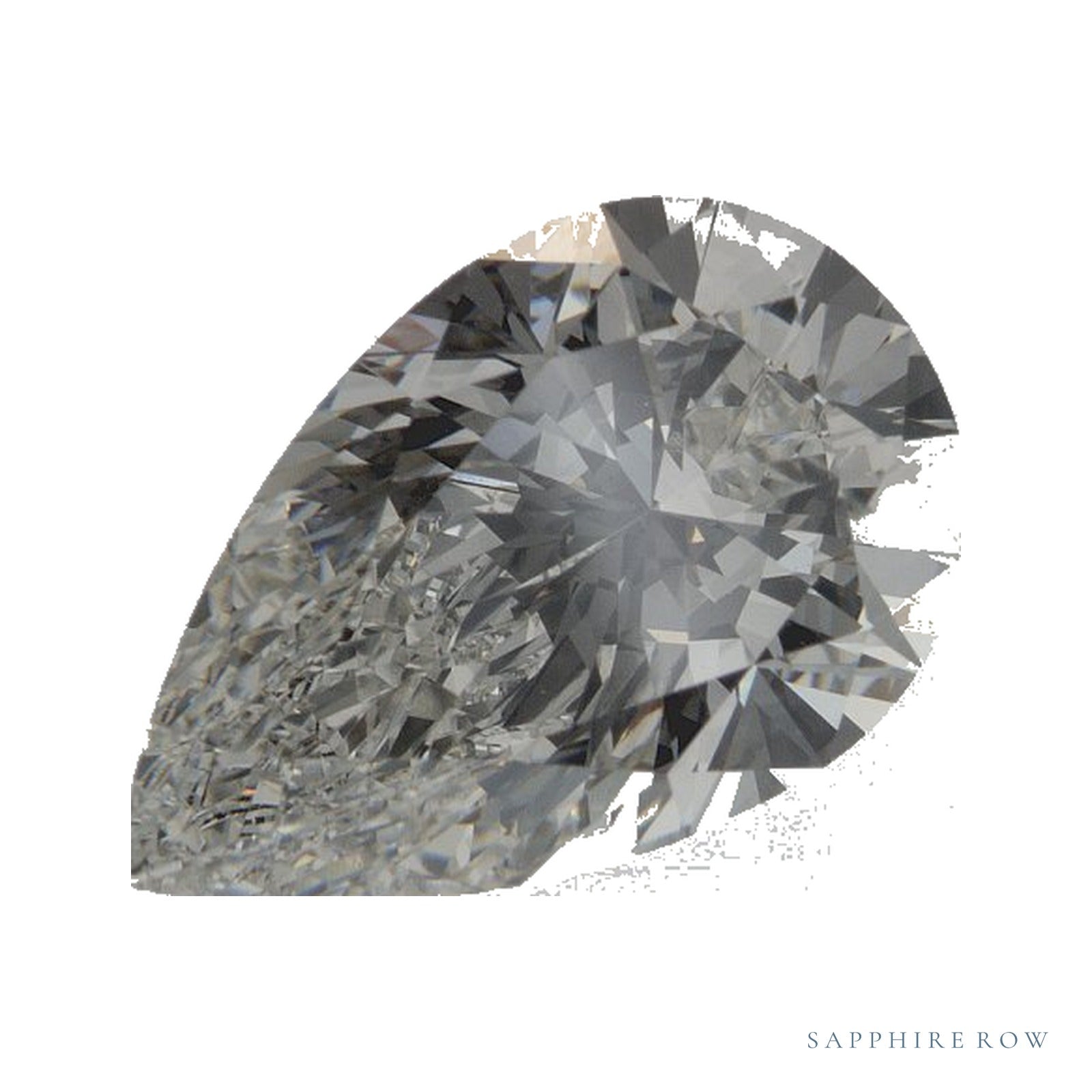 3.30 ct lab-grown diamond, pear cut | Sapphire Row · cut4