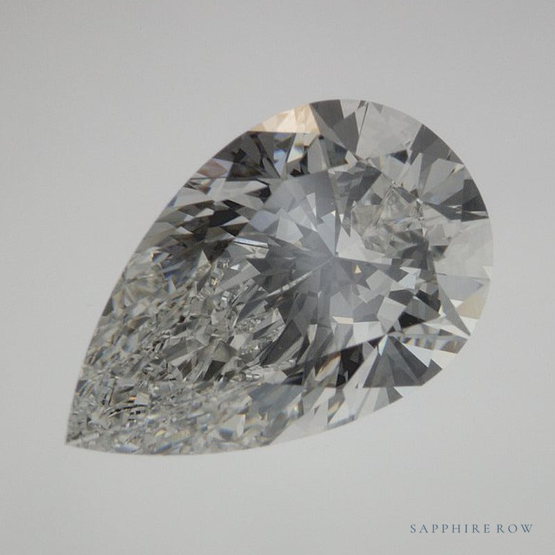 3.30 ct lab-grown diamond, pear cut | Sapphire Row · cut7