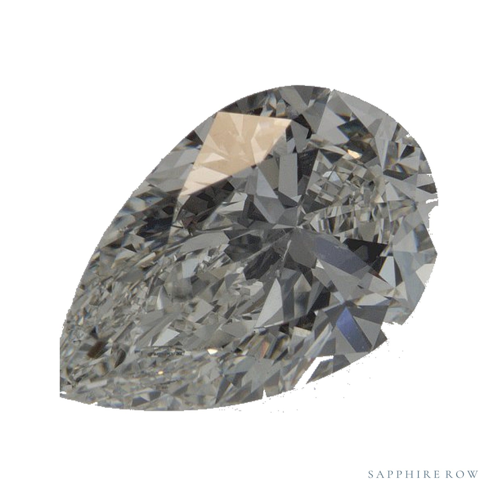 3.27 ct lab-grown diamond, pear cut | Sapphire Row · cut4
