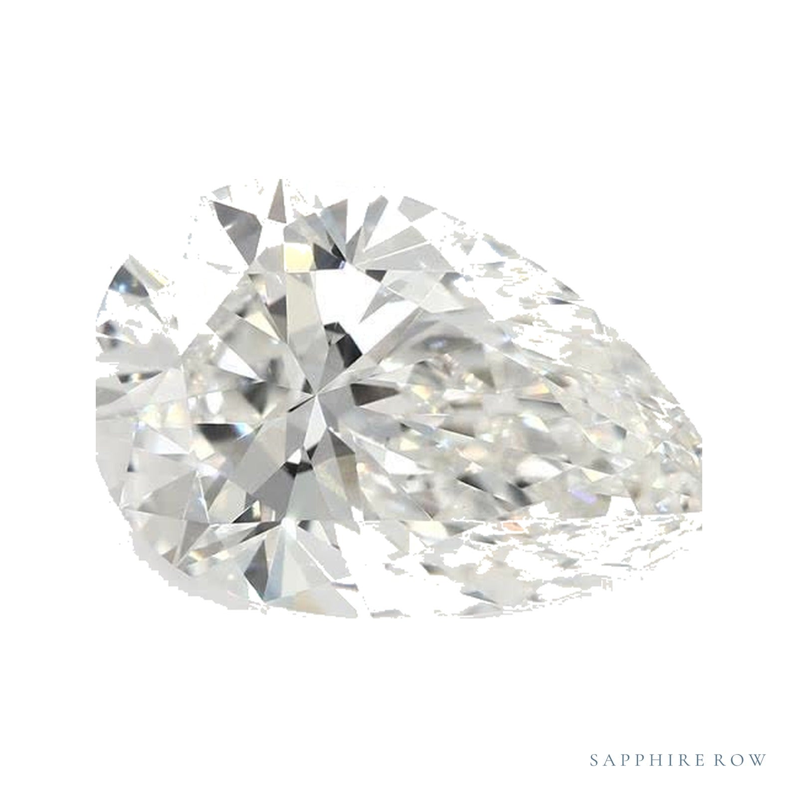 3.26 ct lab-grown diamond, pear cut | Sapphire Row · cut4
