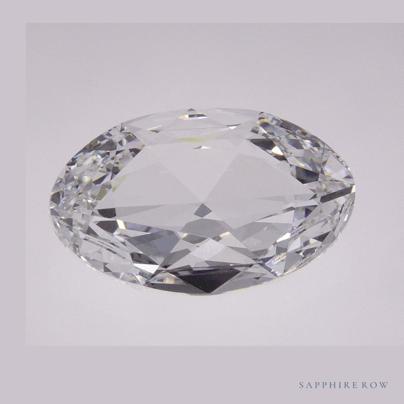 3.21 ct lab-grown diamond, oval cut | Sapphire Row · cut6