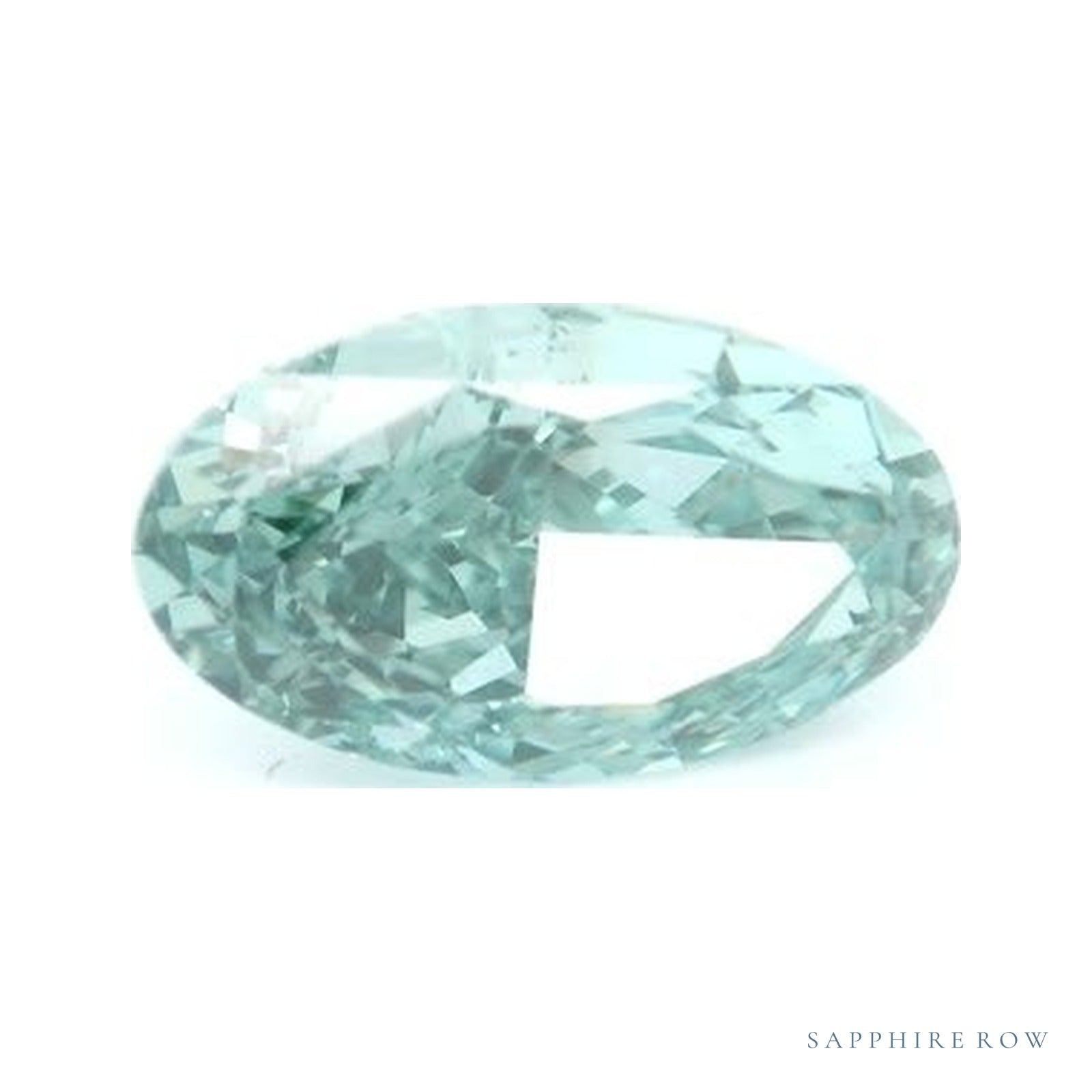 3.20 ct lab-grown fancy vivid green diamond, oval cut | Sapphire Row · cut4