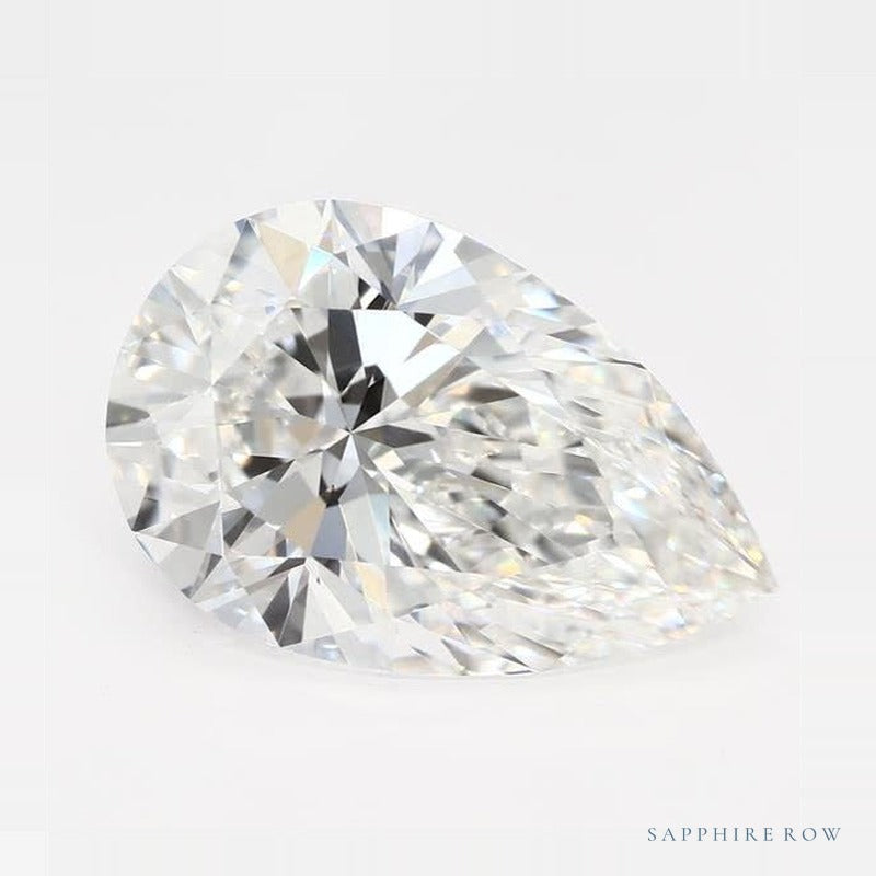3.14 ct lab-grown diamond, pear cut | Sapphire Row · cut7