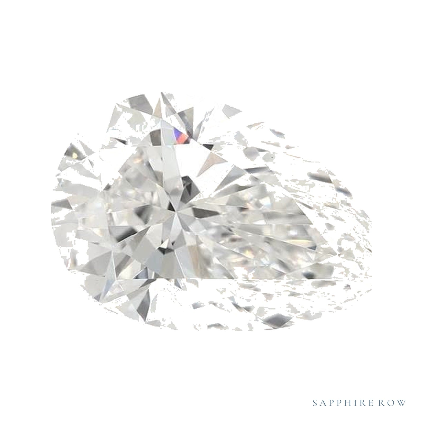 3.12 ct lab-grown diamond, pear cut | Sapphire Row · cut4