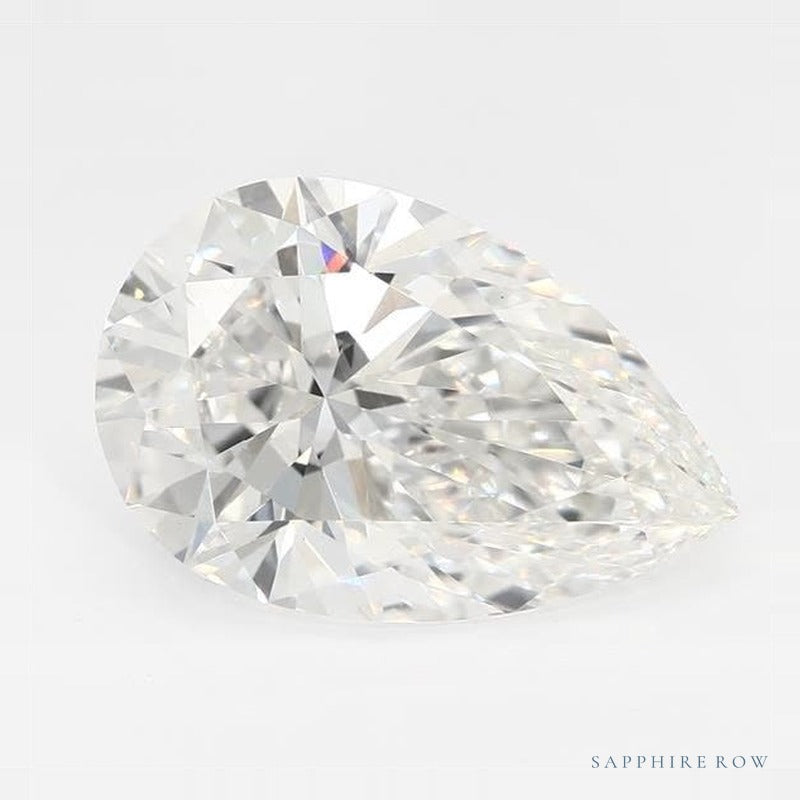 3.12 ct lab-grown diamond, pear cut | Sapphire Row · cut7