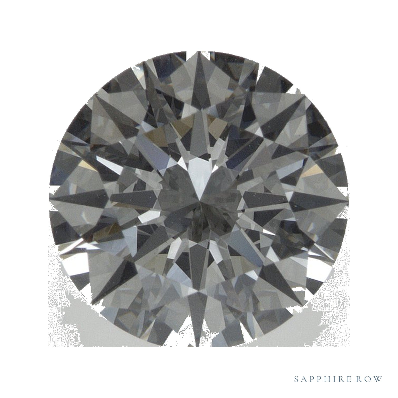 3.10 ct natural diamond, round cut | Sapphire Row · cut4