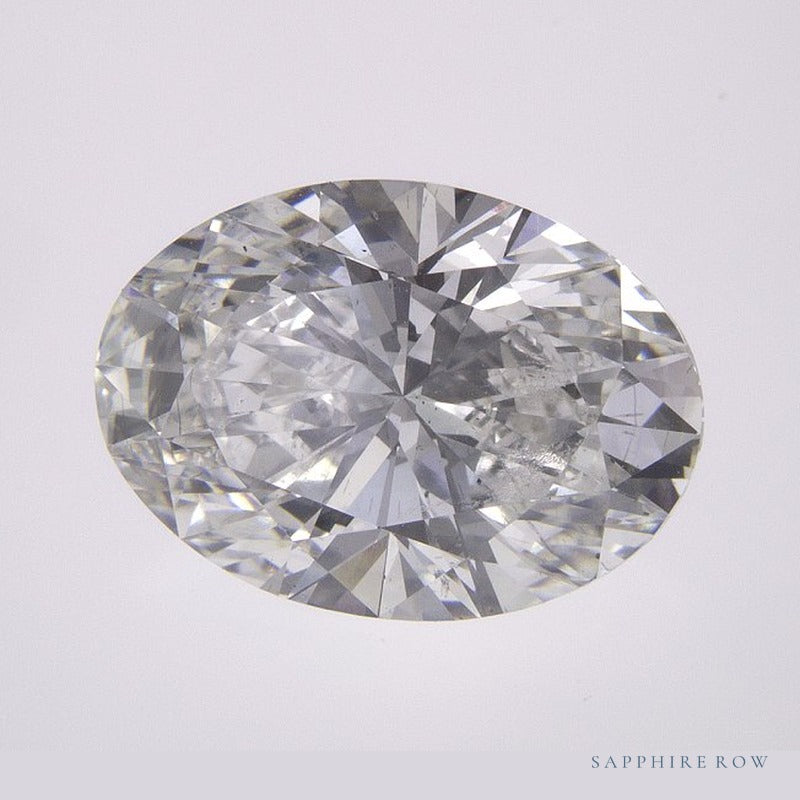 3.09 ct lab-grown diamond, oval cut | Sapphire Row · cut6